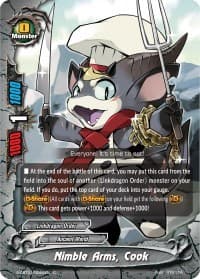 Nimble Arms, Cook - S-CBT01: Golden Garga - Future Card BuddyFight card