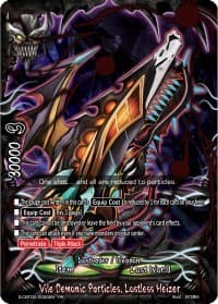 Vile Demonic Particles, Lostless Heizer - S-CBT02: Violence Vanity - Future Card BuddyFight card