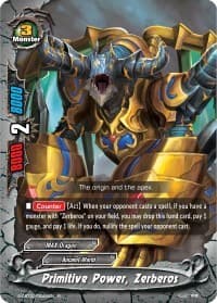 Primitive Power, Zerberos - S-CBT02: Violence Vanity - Future Card BuddyFight card