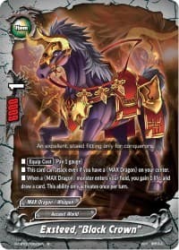 Exsteed, "Black Crown" - S-CBT02: Violence Vanity - Future Card BuddyFight card
