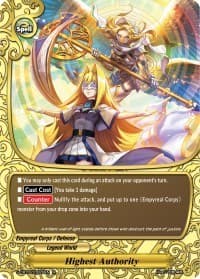 Highest Authority - S-CBT02: Violence Vanity - Future Card BuddyFight card