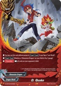 D. Quake - S-CBT02: Violence Vanity - Future Card BuddyFight card