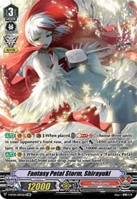 Fantasy Petal Storm, Shirayuki (DR) - V-BT04: Vilest! Deletor - Cardfight Vanguard card
