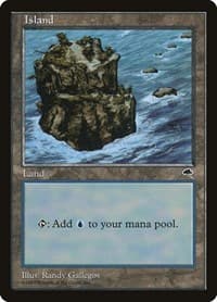 Island (Rocky Path) - Tempest - Magic: The Gathering card