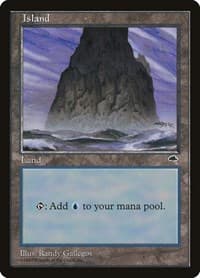 Island (Spire) - Tempest - Magic: The Gathering card