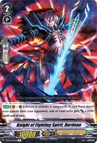 Knight of Fighting Spirit, Dordona - V-BT04: Vilest! Deletor - Cardfight Vanguard card