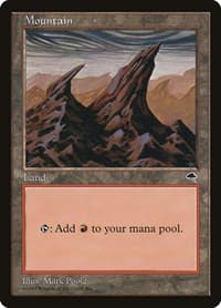 Mountain (Right) - Tempest - Magic: The Gathering card