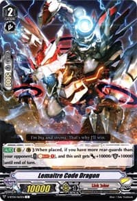 Lemaitre Code Dragon - V-BT04: Vilest! Deletor - Cardfight Vanguard card