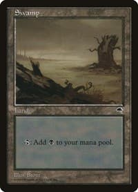 Swamp (Horizontal Log) - Tempest - Magic: The Gathering card