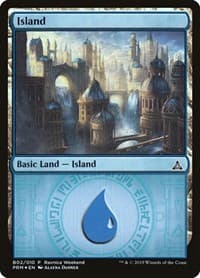 Island - Azorius (B02) - Launch Party & Release Event Promos - Magic: The Gathering card