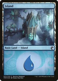 Island - Simic (B10) - Launch Party & Release Event Promos - Magic: The Gathering card