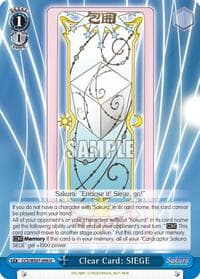 Clear Card: SIEGE - Cardcaptor Sakura: Clear Card - Weiss Schwarz card
