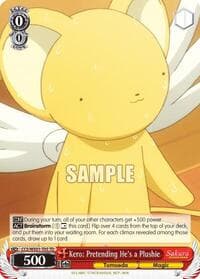 Kero: Pretending He's a Plushie - Cardcaptor Sakura: Clear Card - Weiss Schwarz card