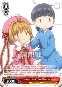 Tomoyo: Ain't No Dream - Cardcaptor Sakura: Clear Card - Weiss Schwarz card