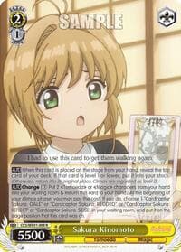 Sakura Kinomoto - Cardcaptor Sakura: Clear Card - Weiss Schwarz card