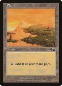 Plains (332) - Urza's Saga - Magic: The Gathering card