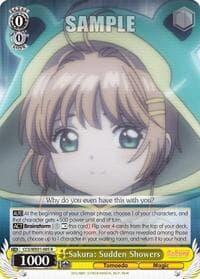 Sakura: Sudden Showers - Cardcaptor Sakura: Clear Card - Weiss Schwarz card