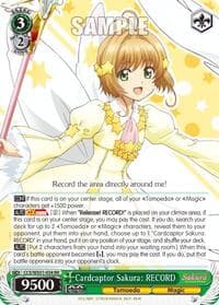 Cardcaptor Sakura: RECORD - Cardcaptor Sakura: Clear Card - Weiss Schwarz card