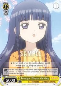 Tomoyo: Flower Viewing - Cardcaptor Sakura: Clear Card - Weiss Schwarz card