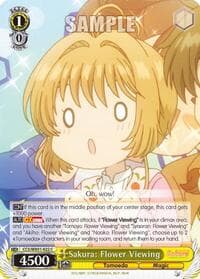 Sakura: Flower Viewing - Cardcaptor Sakura: Clear Card - Weiss Schwarz card