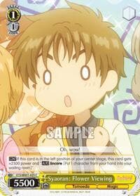 Syaoran: Flower Viewing - Cardcaptor Sakura: Clear Card - Weiss Schwarz card