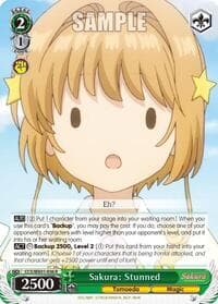 Sakura: Stunned - Cardcaptor Sakura: Clear Card - Weiss Schwarz card