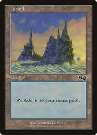 Island (337) - Urza's Saga - Magic: The Gathering card