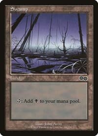 Swamp (340) - Urza's Saga - Magic: The Gathering card