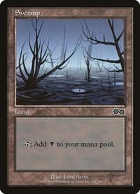 Swamp (341) - Urza's Saga - Magic: The Gathering card