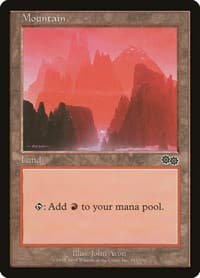 Mountain (343) - Urza's Saga - Magic: The Gathering card