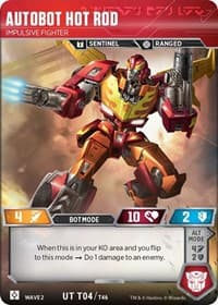 Autobot Hot Rod - Impulsive Fighter - Rise of the Combiners - Transformers TCG card