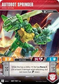 Autobot Springer - Aerial Defense - Rise of the Combiners - Transformers TCG card