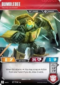 Bumblebee - Trusted Lieutenant - Rise of the Combiners - Transformers TCG card