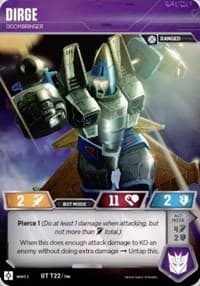Dirge - Doombringer - Rise of the Combiners - Transformers TCG card