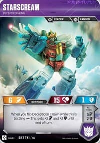 Starscream - Decepticon King - Rise of the Combiners - Transformers TCG card