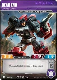 Dead End - Doomed Loner - Rise of the Combiners - Transformers TCG card