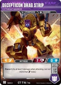 Decepticon Drag Strip - Cutthroat Warrior - Rise of the Combiners - Transformers TCG card