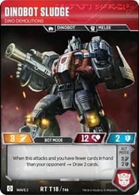 Dinobot Sludge - Dino Demolitions - Rise of the Combiners - Transformers TCG card
