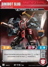 Dinobot Slug - Battering Ram - Rise of the Combiners - Transformers TCG card