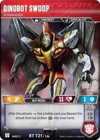 Dinobot Swoop - Bombardier - Rise of the Combiners - Transformers TCG card