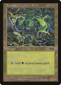 Forest (347) - Urza's Saga - Magic: The Gathering card