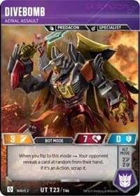Divebomb - Aerial Assualt - Rise of the Combiners - Transformers TCG card