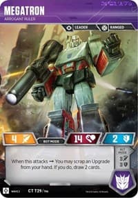 Megatron - Arrogant Ruler - Rise of the Combiners - Transformers TCG card