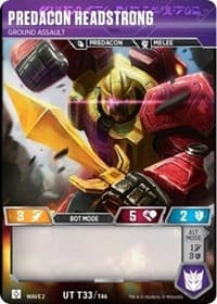 Predacon Headstrong - Ground Assault - Rise of the Combiners - Transformers TCG card