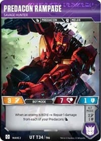 Predacon Rampage - Savage Hunter - Rise of the Combiners - Transformers TCG card