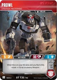 Prowl - Strategic Mastermind - Rise of the Combiners - Transformers TCG card