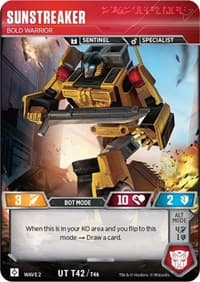 Sunstreaker - Bold Warrior - Rise of the Combiners - Transformers TCG card