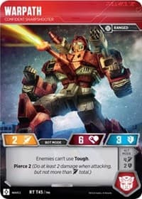 Warpath - Confident Sharpshooter - Rise of the Combiners - Transformers TCG card