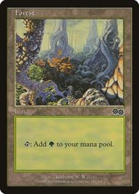 Forest (349) - Urza's Saga - Magic: The Gathering card