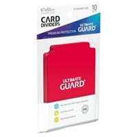 Card Dividers Standard - Red (10-Pack) - Ultimate Guard Card Dividers - Collectible Storage card